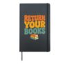Funny Librarian Return Books Library Hardcover Journal, Black