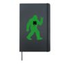 Funny Mens St Patricks Day Bigfoot Shamrock Men Women Kids Hardcover Journal, Black