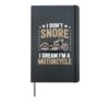 Funny Motorcycle Design For Men Women Motorbike Rider Biker Hardcover Journal, Black