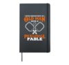 Funny Never Underestimate An Old Man With A Pickleball Padle Hardcover Journal, Black