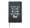 Funny New Dad Promoted From Dog Dad To Human Father's Day Hardcover Journal, Black