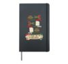 Funny Preschool Teacher Rock Paper Scissors Christmas Kids Hardcover Journal, Black