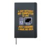 Funny Programmer Art For Men Women Computer Science Coder Hardcover Journal, Black