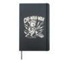 Funny Punk Rock Chihuahua Guitar Music Hardcover Journal, Black