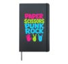 Funny Punk Rock Hardcover Journal, Black