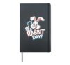 Funny Rabbit Day Animal Mom Dad Lover Pet Easter Cute Bunny Hardcover Journal, Black
