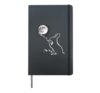 Funny Rabbit Easter Graphic Meme Rabbit Mom Dad Sleeping Hardcover Journal, Black