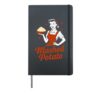 Funny Retro Mashed Potato for Sweet Potato Food Lovers Hardcover Journal, Black