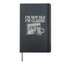 Funny Retro Vintage 80s 90s Mixtape Cassette Player Hardcover Journal, Black
