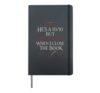Funny Romance Reader Book Lover Reading Quote Hardcover Journal, Black