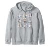 Funny Science Goose Chemistry Lab Coat Periodic Table Goose Zip Hoodie
