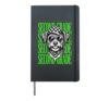 Funny Second Grade Teacher Cute Dog Back to School Students Hardcover Journal, Black