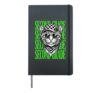 Funny Second Grade Teacher Feral Cat Back to School Students Hardcover Journal, Black