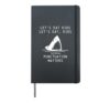 Funny Shark Let's Eat Kids Punctuation Matters Grammar Hardcover Journal, Black