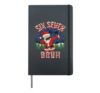 Funny Six Seven Bruh Dabbing 67 Christmas Holiday Women Kids Hardcover Journal, Black