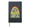 Funny St. Patrick's Day Lucky Gamer Pixel Video Game Lover Hardcover Journal, Black