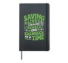 Funny St Patricks Day Saint Patricks day Nurse Lucky Hardcover Journal, Black