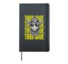 Funny Third Grade Teacher Cute Cow Back to School Students Hardcover Journal, Black