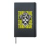 Funny Third Grade Teacher Cute Dog Back to School Students Hardcover Journal, Black