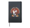 Funny Turkey Football Thanksgiving Fall Men Boys Toddlers Hardcover Journal, Black