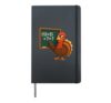 Funny Turkey Math Teacher Six Seven 67 Thanksgiving Hardcover Journal, Black