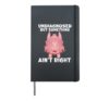 Funny Undiagnosed But Something Ain't Right Mental Health Hardcover Journal, Black
