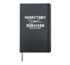 Funny Vasectomy Survivor I Kid You Not Scissors Humor Hardcover Journal, Black