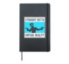 Funny Virtual Reality Outfit For A Gamer Of Virtual Reality Hardcover Journal, Black
