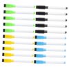 FUNOMOCYA 40pcs Water-based Erasable Whiteboard Markers with Brush Eraser for Glass Board and Plastic Sign, Portable and Wipeable Markers for Classroom and Office Use