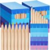 FunooFuno 12 Boxes Mini Colored Pencils, 8 Colors Per Box (96 Total), 3.5'' Video Game Portable Pre-sharpened Coloring Painting Pencils for Kids Party Favor Students Back to School Classroom Prizes