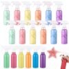 FunooFuno 12 Packs DIY Sidewalk Paint Sets for Kids Non Toxic Washable Powdered Chalks with Plastic Sprayer Bottle Mix in Water 6 Vibrant Colors for Creative Sidewalk and Chalkboard Fun