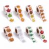 FunooFuno 4000 Pcs Fall Thanksgiving Halloween Christmas Stickers Roll