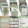 Funrous 16 Pcs Eucalyptus Reading Comprehension Poster for Classroom