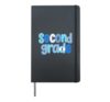 Fun Second Grade Student Teacher Back to School Hardcover Journal, Black