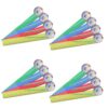 FUOYLOO 20pcs Wooden Soccer Ruler 7 Inch 18cm Straight Craft Ruler with Smooth Texture Lightweight Design for School Supplies Office and Craft Activities Party Rewards Random Color