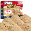 FURWEY Play Sand,19.4lbs Natural Brown Sensory Sand,Kids Shaping Molding
