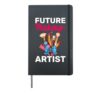 Future Makeup Artist Lashes Blush Brushes Lip Gloss Makeup Hardcover Journal, Black