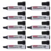 FUTUREORYY 10pcs Black Jumbo Tip Permanent Marker Pen for Board Labeling