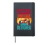 Future Video Game Designer Developer Gamer Programmer Retro Hardcover Journal, Black