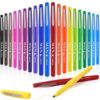 Fuyoooo 20 Pcs Felt Tip Pens 0.7mm Colored Felt Pens Marker Medium Point Journal Planner for Journaling Writing Note Taking Art Office Supplies