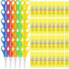 Fuyoooo 48 Pcs Classroom Supplies Kit, Blunt Tip Safety Scissors and Washable White Glue Sticks, 5 Assorted Colors School Craft Supplies for Kids Back to School Scrapbooking