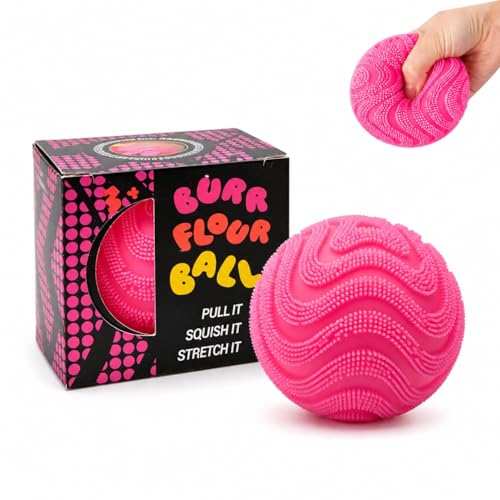 Fuzz Ball Squishy, Stress Balls for Adults Slow Rise Squishies Soft Sensory Fuzz Balls Adults Anxiety Stress Relief Toys,Stress Relief Toy for Relaxation,Office Desk Decor (Pink)