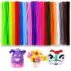 FVIEXE 1200PCS Pipe Cleaners, Pipe Cleaners Craft Supplies, 20 Assorted Colored Chenille Stems Pipe Cleaners Bulk Fuzzy Sticks for DIY Arts Crafts Project Decorations