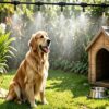 Fvmsse Automatic Misting System for Cooling Pets, Custom Hose Length