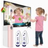 FWFX AR Motion Gaming Console for Kids - Plug & Play Video Games-White&Pink
