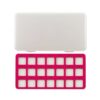 Fxzqgnh Bead Sorting Organizer Box Compact Bead Tray with Lid Secure Rhinestone Felt Tray for Jewelry Makers, 21-Grid Bead Mat With Storage Box, Red