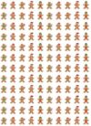 FYSUIMU 2400 Pcs Christmas Mini Stickers, Gingerbread Man, 0.5 Inch