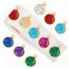 FYSUIMU 500Pcs Christmas Ornament Stickers, Holographic Xmas Ball, 1.5 Inch