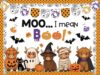 FYSUIMU 73Pcs Highland Cow Bulletin Board Decoration Set Cutouts, Halloween