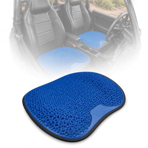 Fytrrdsev UTV Seat Cushion for Polaris Ranger Crew XP 1000 Trail Boss 2020-2025, Honeycomb Breathable Comfort Seat Pad with Non Slip Support for Off Road Trail Riding and Outdoor Use,D Blue